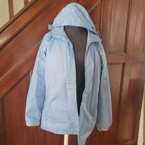 Light Blue i5 Apparel Womens Windbreaker Jacket L - Picture 1 of 5